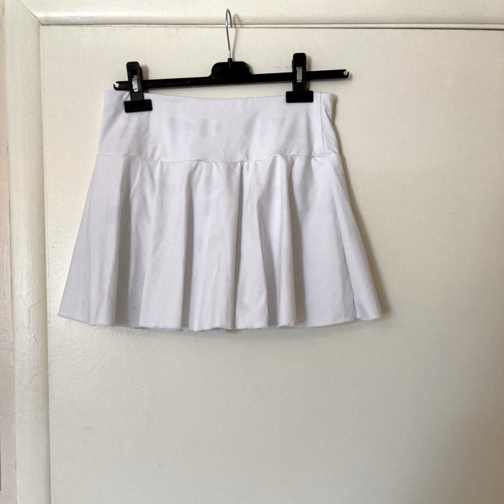 Halara White Mini Skort